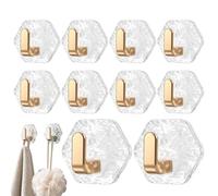 Genérico Removable Hexagonal Towel Hooks - No Drilling Non Slip Wall Hanger