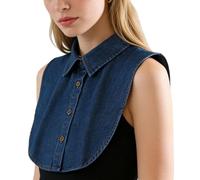 Generico Removable Neck Piece - Vintage Dickey Insert, Lace Button Front Yokee, Fashion Addon | Ceremony Gala Engagement Bride Top Knit Jersey