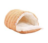 Genérico Removable Washable Cat Bed - Warmth For All Seasons | Semi-Enclosed Pet House with Soft Plush Interior | For Cats Small Dogs Winter Comfort, Machine Washable Cover Design Easy Care