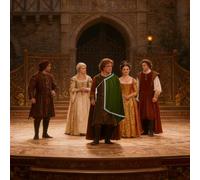 Genérico Renaissance Shawl - Polyester, 51.18x25.59in Costume Shawl Half Shoulder Cape | Medieval Cosplay Cloak Accessory, Vintage Style Renaissance Shawls For Halloween, Carnival, Stage Performance