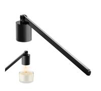 Genérico Rendages de Acero Inoxidable Pulido con Mango Largo | Black rústico Decorativo se | Herramienta de Seguridad para el hogar, Sala de Estar, Dormitorio, Cocina, SPA, Iglesia, Fiesta