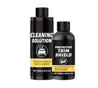 Genérico Renovador Plásticos | Kit de Limpieza y Cuidado para Habitatáculo Automotriz - Limpiador Protector UV para salpicadero, Reforma detallada SUV Camión Moto