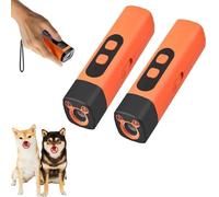Genérico Repelente ultrasónico para Perros 2 en 1 con USB, Dispositivo para ahuyentar ladridos, con luz LED, frecuencia Segura para la mayoría de los Perros (2pcs)