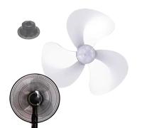 Genérico Replacement Fan Leaves - Blade, 1 Piece 14.57 Inches Universal Propeller For Indoor Circulation, Lightweight Rotor with Safety-Cap, Component, Steady Fin For Desk, Dorm, Shop and RV