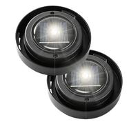 Genérico Replacement Solar Light Tops - ABS 8cm 3.15in Waterproof Solar Lamp Lid Set | 2 Piece Sôlar Light Replacement Caps, Outdoor Yard Lighting Parts, Sôlar Powered Fixture Covers