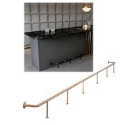 Genérico Reposapiés de Barra con Acabado Cepillado de Acero Inoxidable for Debajo del mostrador, Bares, garajes y vestíbulos.(Rose Gold,L:120cm)