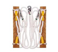 Genérico Reposapiés for trepar Postes de Electricista, Equipo for trepar Postes con Tablero de Madera Antideslizante y Cuerda de PP, Plataforma de trepado eléctrico for Mantenimiento de Electricidad.