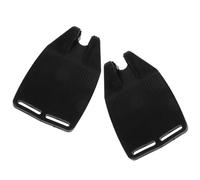 Genérico Reposapiés para Silla de Ruedas de Abs y Metal, Resistente y Plegable, Par de Reposapiés Estables para Personas Mayores, Accesorio de Repuesto Antideslizante para Movilidad Segura