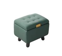 Genérico Reposapiés Tapizado con Botones Y Almacenamiento, Taburete De Tocador, Asiento Acolchado Cuero, For Sala Estar, Dormitorio(Color5)