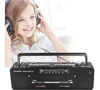Genérico Reproductor Y Grabador De Casetes Retro, Altavoz Bluetooth Y Radio Am/FM, Función De Grabación Y Transcripción con Un Solo Botón, Doble Fuente De Alimentación Y Pantalla LCD
