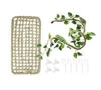 Generico Reptile Branches Decor, Bendable Artificial Vines, Realistic Suction Cup Plants, Flexible Habitat Climbing Branch, Terrarium Decoration, for Bearded Dragon Gecko Chameleon Lizard Frog Iguana
