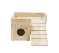 Genérico Reptile Cave | Wooden Lizard Shelter with Climbing Ramp | Reptile Cave | Natural Terrarium Habitat Decor for Bearded Dragon Gecko Turtle Basking Climbing Resting Enclosure Accessory