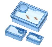 Genérico Reptile Food Bowl - Transparent Anti-Escape Reptile Feed Dish,