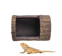 Genérico Reptile Food Dish - Tree Stump Escape Proof Feeding Bowl, Resin Gecko Lizard Feeding Plate for Terrarium | Anti Slip Reptile Water Food Dish for Chameleon Frog Turtle Habitat Use