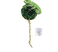 Generico Reptile Habitat Cave - Pet 17cm Diameter, 35cm Rope | Terrarium Decor Moss Ball Shelter, Reptile | Ideal for Leopard Geckos, Bearded Dragon, Snake, Tarantulas, Hermit Crab, Frog