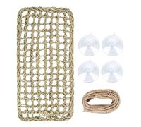 Genérico Reptile Hammock Bed, Snake Climbing Ladder, 12x6 Inches Tank Accessory with Suction Cups, Pet Supply with Sturdy Build, Climbing Toy for Gecko Bearded Dragon Spider and Snake