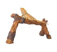 Genérico Reptile Tank Climbing Branches | Resin 24x9x13cm, Rainforest Terrarium Decoration, Lifelike Lizard Landscape, Fun Rope Climbing Trees, Solid Resin Ornament For Reptiles