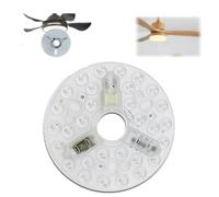 Genérico Repuestos de Ventiladores de Techo, Reemplazo de Luz LED de Ventilador de Techo 15W 3CCT Dimmable Kit de Modernización con Función de Memoria Base de Aluminio Universal Compatible