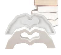 Genérico Resin Casting - Soft Epoxy Heart Hands for Creative Crafting | Ornament Resin Molds for Epoxy Casting with Flexible Design | for Soap, Candles, Ornaments and Sculptures, Reusable for DI