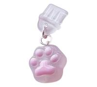 Genérico Resin Charging Port Dust Plug - Cat Paw Charm | 3x2x1cm Bright Color Dusts Plug with Anti Dust Protection, Resin Phone Charm with Cute Style, Decorative Plugs for Jewelry Making