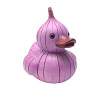 Genérico Resin Duck Ornament Set, Cute Vegetable Styled Figurine, 2.95x2.95 Inches Mini Sculpture with Detailed Finish, Resin Crafted Decor, Playful Animal Design Accent for Home Office Shelf Display