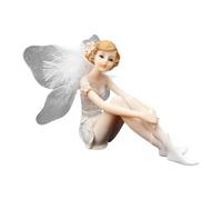 Genérico Resin Fairy Ornament - Angel Garden Decorative Figurine, Artistic Home Wedding Accessories, Fantasy Sculpture Display, Creative Fairy Landscape Gift | For Patio Lawn Balcony Ceremony Decor