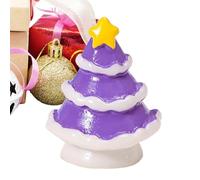 Genérico Resin Miniature Christmas Trees, 2-3cm Holiday Table Sculptures, Decorative Ornaments for Room, Mantel, Shelf, Tiered Tray, Living Room
