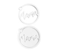 Genérico Resin Pendant Mold - Mother's Day Theme Silicone Mold | Craft Tool Round Creative Mould for Decoration Craft, Memorial for Birthday, Wall Home Mom Features, DIY Jewelry Usage