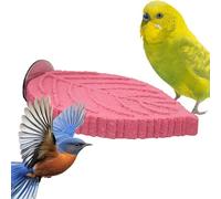 Genérico Resin Plant Shape Playground, Bird Cage Perch, Parakeet Toy Perch with Chewing Design, Conure Canary Lovebird Feature, Claw Care Foraging Accessory, Interactive Bird Cage Enrichment
