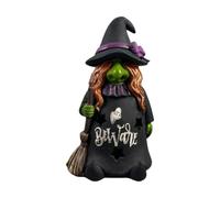 Genérico Resin Witch Figurine, Gothic Halloween Decor, Witch Table Ornament