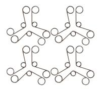 Genérico Resorte de Torsión para Manija de Puerta 1,2x8x11,5 Mm, 12 Piezas, Resorte de Repuesto para Cerradura Huella Digital y Contraseña, Herrajes para Puertas Interiores,