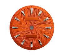 Genérico Resplandor Verde del Patrón De Textura Dial Reloj 28,5 Mm, Adecuado For El Movimiento NH34A/NH35A/8215