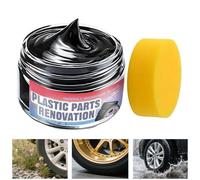 Genérico Restaurador de Molduras Automotriz,Limpiador Brillante - Crema Restauradora para Neumáticos y Caucho,para SUV Camión Sedán Scooter RV Asiento Consola Tablero Rueda
