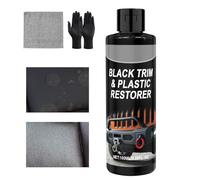 Genérico Restaurador Negro para Molduras De Coche - Protección Solar Restaurador Automotriz para Molduras Negras, Solución De 100ml para Disimular Arañazos Y Rozaduras En Salpicadero Y Parachoques
