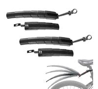 Genérico Retractable Bike Mudguards - Adjustable Fender Set for MTB & Road Bikes, Adjustable Front and Rear Mudguards, Instant Mud & Splash Protection, Easy To Install Cycling Accessories (2Sets)