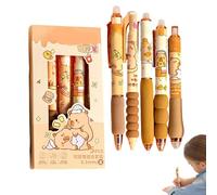 Genérico Retractable Gel Pens, Cute Erasable Markers, 5.91x2.8 Inches Writing Tool with Smooth Ink, Office Stationery, Stylish Study Pen with Fun Design, Classroom Supply for Teachers and Students