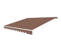 genérico Retractable Outdoor Awning, Outdoor Terrace Awnings with Manual Crank and Adjustable Angle 5-35°, UV Protection, Waterproof Canopy for Balcony Terrace Window (400 x 250 cm, Brown)
