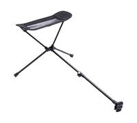 Genérico Retractable Recliner Footrest, 44-74cm, Stainless Steel Outdoor Stool, Oxford Cloth Seat, Resting Legs, Patio Relaxing, Beach Trips, Backyard Seating, Hiking Breaks