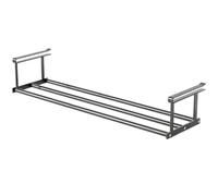 Genérico Retractable Shoe Rack, Expandable Under Cabinet Shelf, 18.3-31.5in, Adjustable Storage Organizer, Carbon Steel Construction, Space Saving Solution, for Home Clothing Bedroom Use