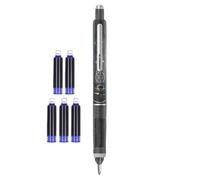 Genérico retráctil Fountain Pen, Smooth 0,38 mm Writing Tool, Lightweight & Design, Refillable Ink Cartridges for Notebook, Artwork, Sketching, School, Journaling, and