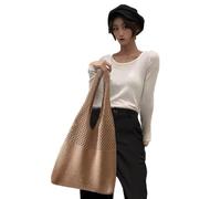 Genérico Retro Beach handBags - Cotton Crochet Fairy Hobo Bag, Durable Casual Aesthetic Shoulder Bag, Bohemian Travel Handbag