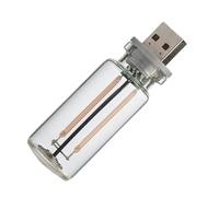 Genérico Retro Car Touch Light - USB Bottle Style Ambient Lamp, Automotive Charging Interface, Energy Saving Night LED Lamp, Interior Decorative Atmosphere Lighting for Car Hallway Bedroom Office Use