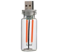 Genérico Retro Car Touch Light - USB Bottle Style Ambient Lamp, Automotive Charging Interface, Energy Saving Night LED Lamp, Interior Decorative Atmosphere Lighting for Car Hallway Bedroom Office Use