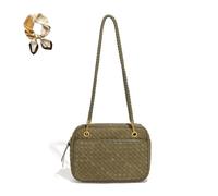 Genérico Retro Casual Boston Bag, Women's Suede Woven Shoulder Bag Purses, Large Vegan Leather Braided Elegant Hobo Satchel