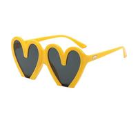 Genérico Retro en forma de corazón gafas de sol para las mujeres de gran tamaño moda amor en forma de sol vintage encantadora moda lindo gafas de