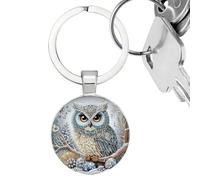 Genérico Retro Owl Keychain - Creative Couple Gift Key Pendant | Gem Mobile Phone Accessory Charm | For Bag Key Ring Men Women, Vintage