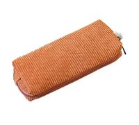 Genérico Retro Pencil Bag, Large Capacity Corduroy Stationery Pouch, Plush Soft Design, Multipurpose for Pens, Markers, and Erasers, Ideal for School and Office Use, 7.87x2.76x1.97 Inches