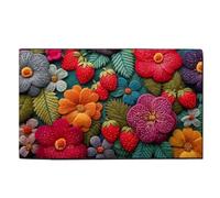 Genérico Retro Rug, Anti-Slip Doormat, 20x32 Inches Indoor Home Decor, Widely Applicable, Soft Square Floor Mat for Kitchen, Homeowners, Balcony, Dining Room, Bathroom, Study, Commercial Space