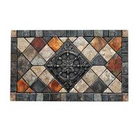 Genérico Retro Rug, Anti-Slip Kitchen Doormat, Home Decor Floor Mat, 19.69x31.5 Inches Soft Square Easy to Clean Rug, Ideal for Balcony, Dining Room, Bathroom, Study, and Commercial Spaces