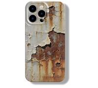 Genérico Retro Rust Mobile Phone Cases, Creative Industrial Iron Inspired Shockproof TPU Case, Rusty Phone Case for iPhone 16/15/14/13/12/11ProMax (2,for iPhone 15 Pro)